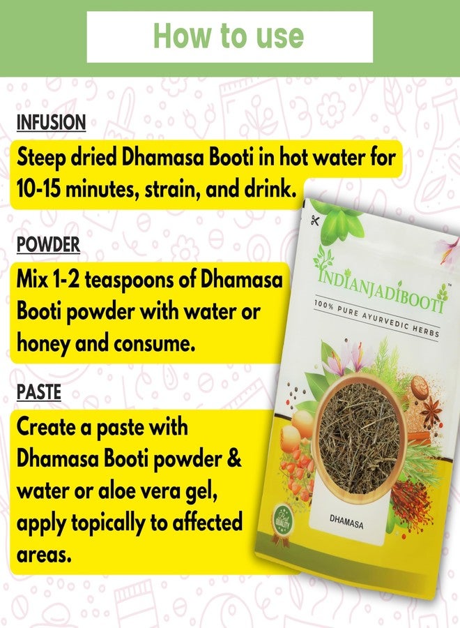 IndianJadiBooti Dhamasa (Fagonia Cretica) | 100g | Damasha Panchang/Sachhi Buti | Whole Plant Dried Herb (with Thorns) | Traditional Cooling & Purifying Tonic (Rakta Shodhak) - Image 5